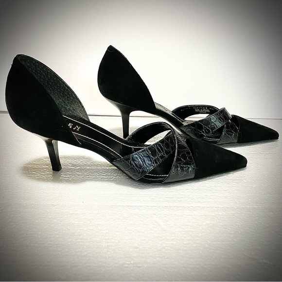 Lauren Ralph Lauren Shoes - Lauren Ralph Lauren "Althea" Leather Suede 2.5"  Pointy‎ Toe Pumps Size 7